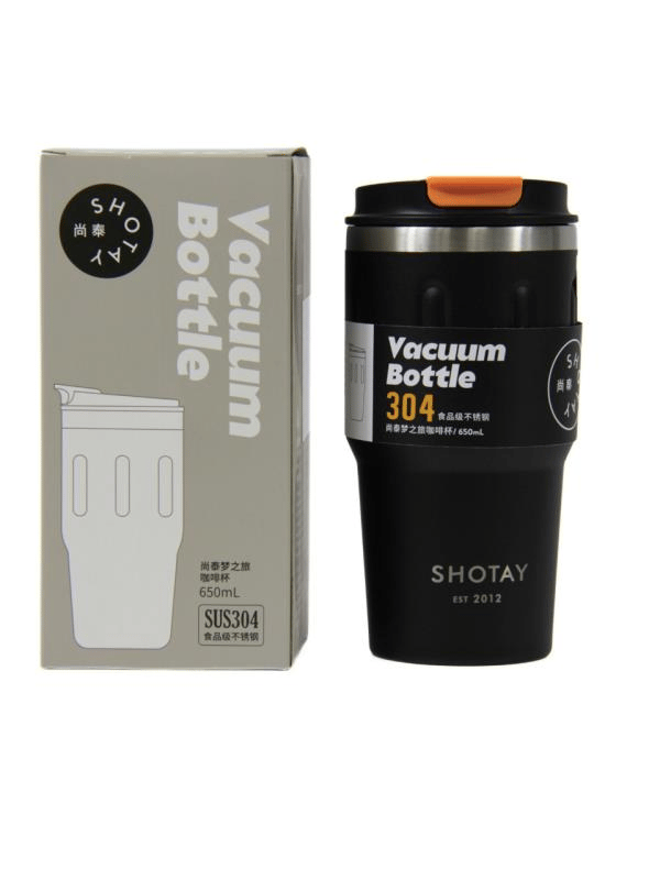 Shotay Termos MUG Matara 650 ML Siyah Renk - SHT-ST-8163 