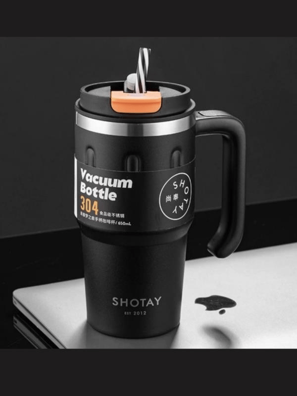 Shotay Termos MUG Matara 650 ML Siyah Renk - SHT-ST-8163 