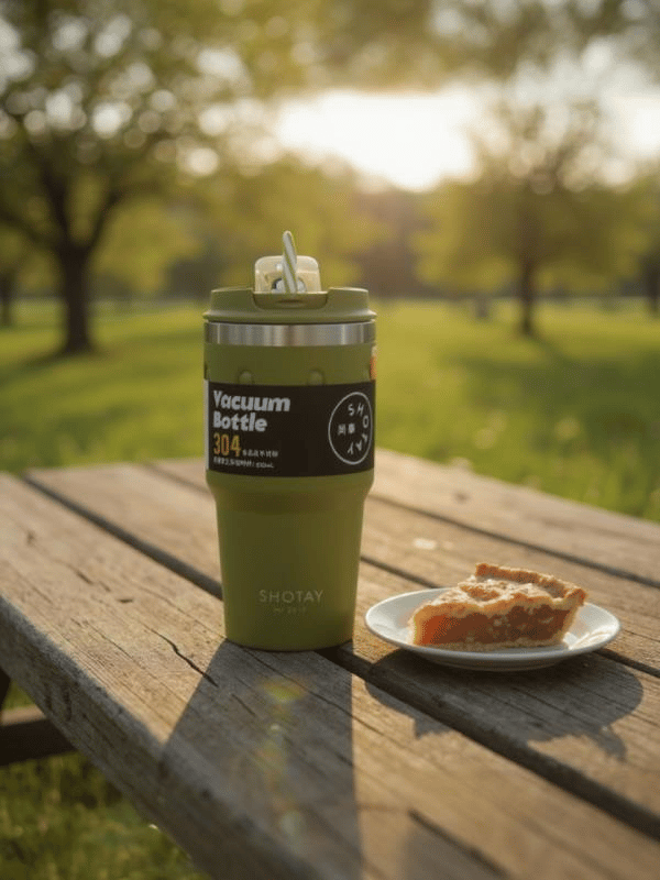 Shotay Termos MUG Matara 650ML Haki Yeşil Renk - SHT-ST-8163 