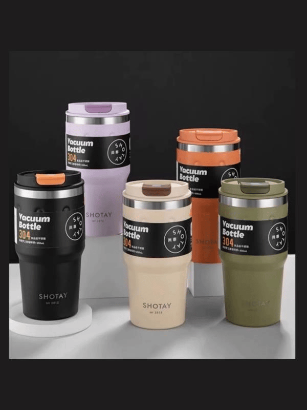 Shotay Termos MUG Matara 650ML Haki Yeşil Renk - SHT-ST-8163 