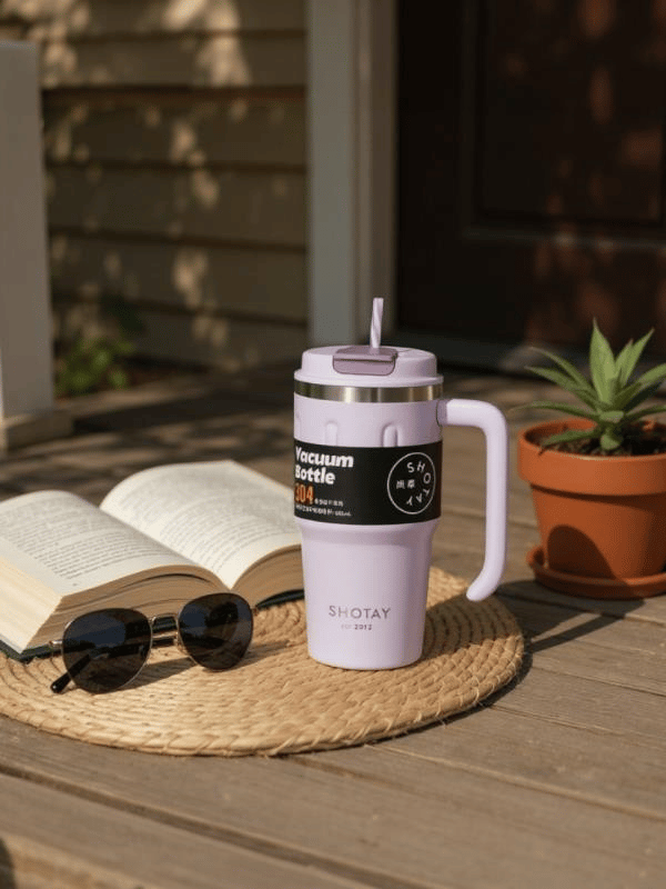 Shotay Termos MUG Matara 650ML Mor Renk - SHT-ST-8163