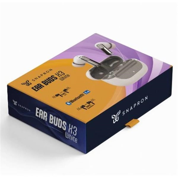 Snapron SNK-9001 ANC Beyaz & ENC Kablosuz Bluetooth 5.4 Kulaki İçi Kulaklık (Enc Mıc/Anc Gameıng)