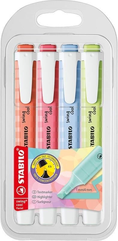 Stabilo Swing Cool Pastel Fosforlu Kalem 4’lü Set- Set-2
