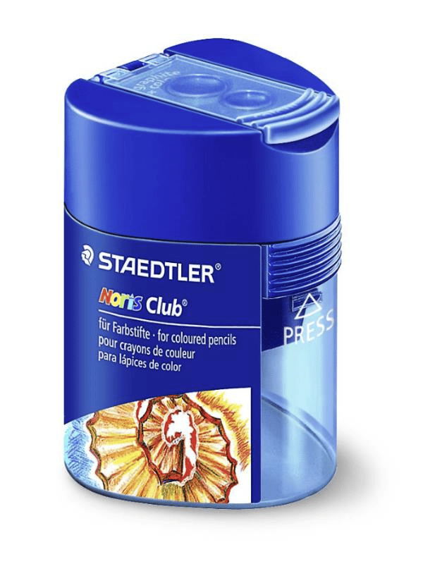 STAEDTLER 512 F Noris Club Çift Delikli Kalemtıraş – Standart & Jumbo Kalem Uyumlu