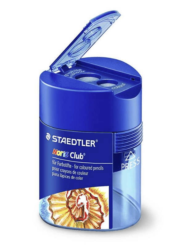 STAEDTLER 512 F Noris Club Çift Delikli Kalemtıraş – Standart & Jumbo Kalem Uyumlu
