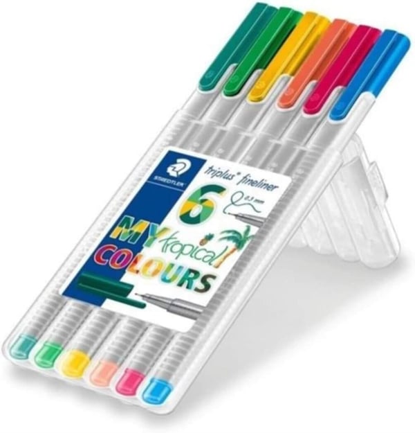 Staedtler Finelıner Triplus 6Lı Tropik. 334 Sb6Cs4