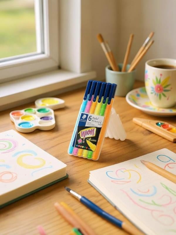 Staedtler Keçeli Kalem Triplus 6Lı Neon 323 Sb6Cs1