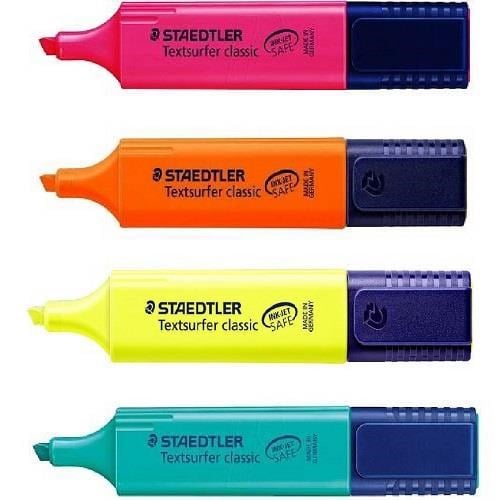 Staedtler Textsurfer Classic  Fosforlu Kalem Seti  4'Lü Paket