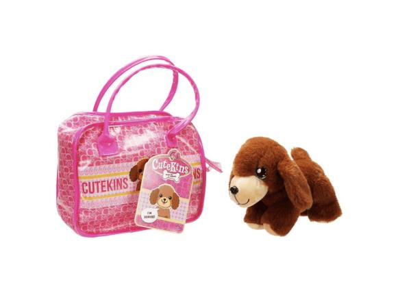 Sunman Oyuncak Cutekins Taşıma Çantalı Peluş Köpek