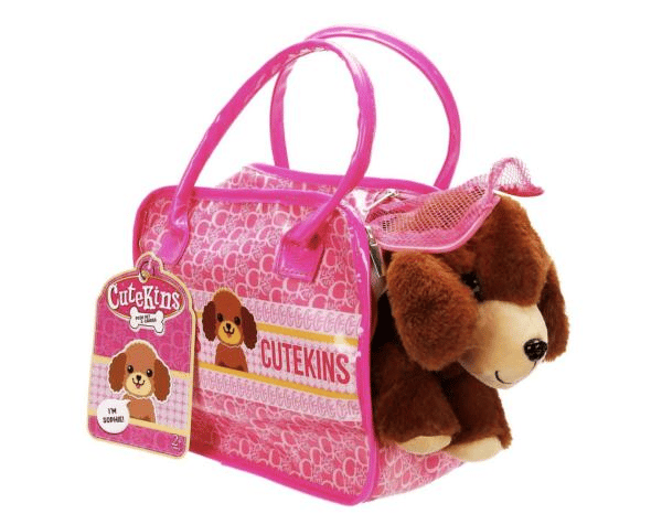 Sunman Oyuncak Cutekins Taşıma Çantalı Peluş Köpek