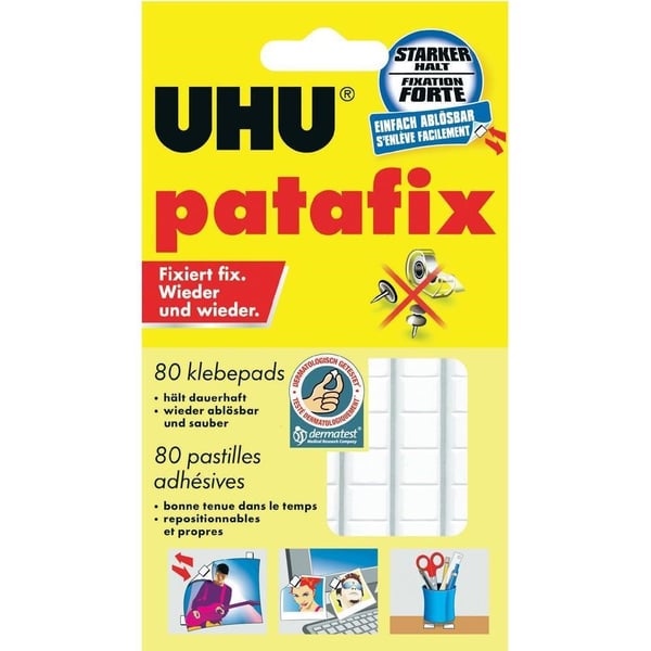 UHU Patafix Glue Pads Beyaz 80’li Hamur Yapıştırıcı