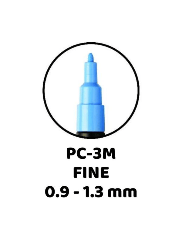Uni Posca PC-3M Su Bazlı Marker Seti 16’lı (0,9–1,3 mm) – Standart Renkler