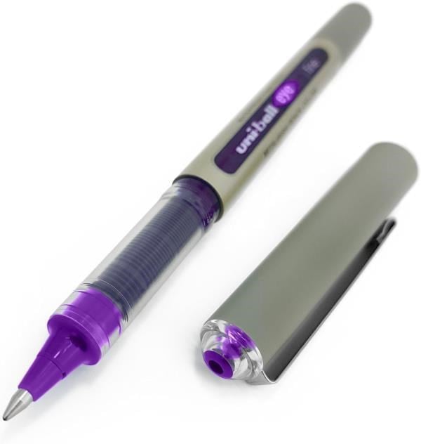 Uniball UB-187 Vision Needle 0.7 İğne Uçlu Kalem Mor 12'li Kutu
