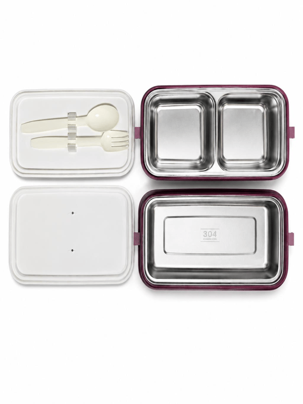 Vagon Life VGN-6748 Mavi 700 ml 2 Katlı Paslanmaz Çelik Lunch Box Beslenme Kabı