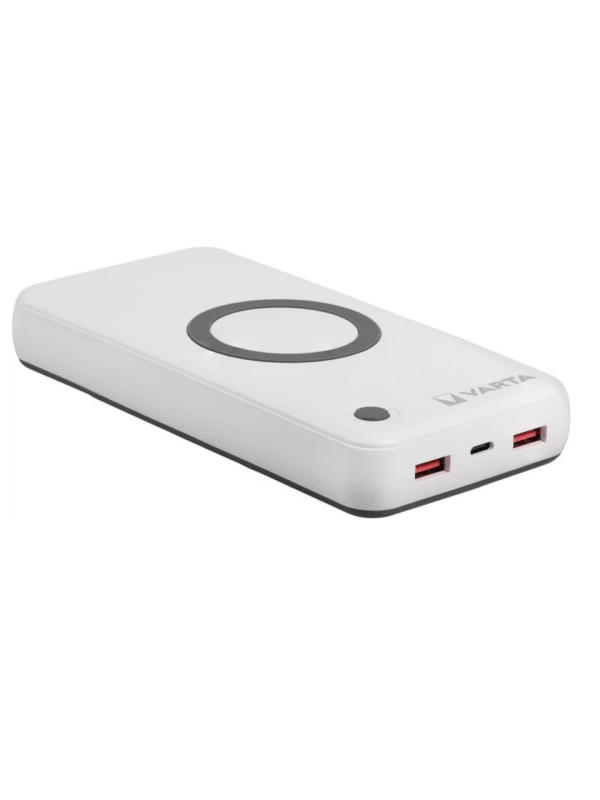 VARTA 20.000 mAh Kablosuz Powerbank – PD 3.0 + QC 2.4A, 10W Wireless, 4 Cihaz Aynı Anda
