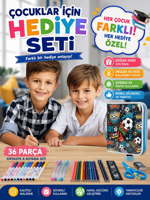 Vest Football Goal 36 Parça Boyama Seti Kalem Çantası VST-KS0011/U2089