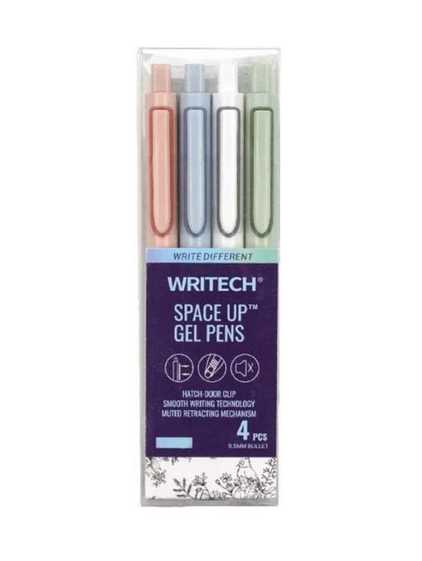 Writech W-0154UP 0.5MM Mavi Jel Kalem 4-lü