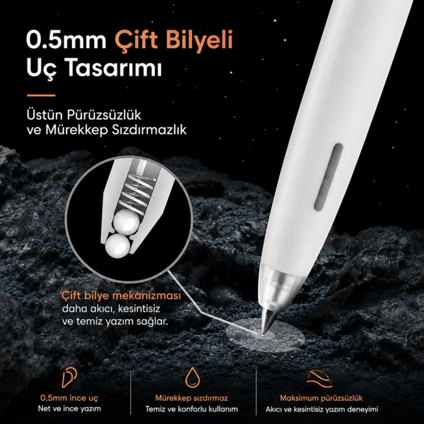 Writech W-0154UP 0.5MM Mavi Jel Kalem 4-lü