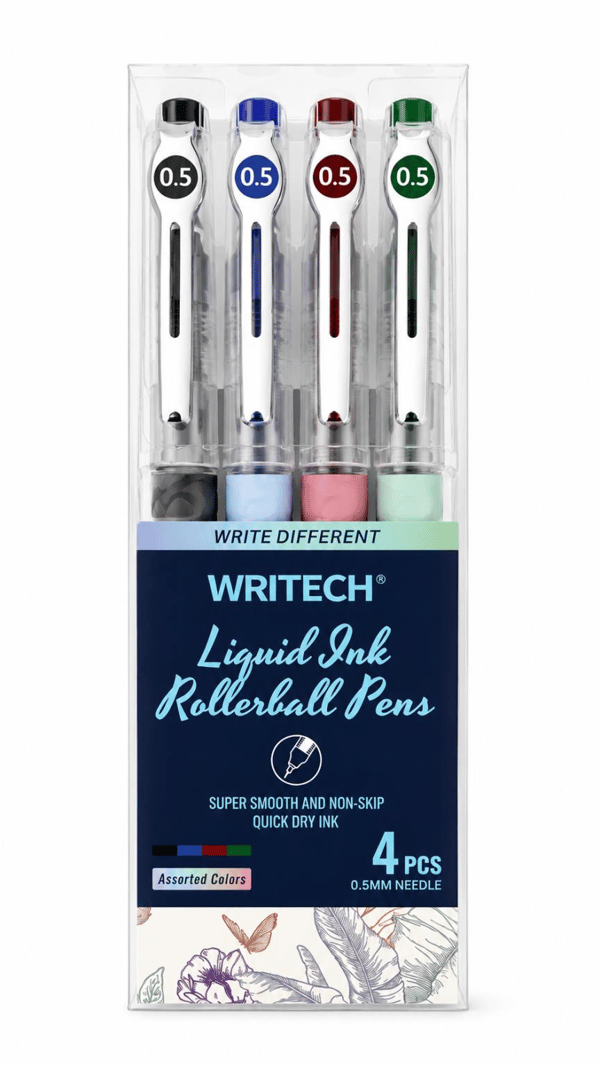 Writech W-501 Liquid Roller 0,5 mm 4 Renk Jel Kalem Seti