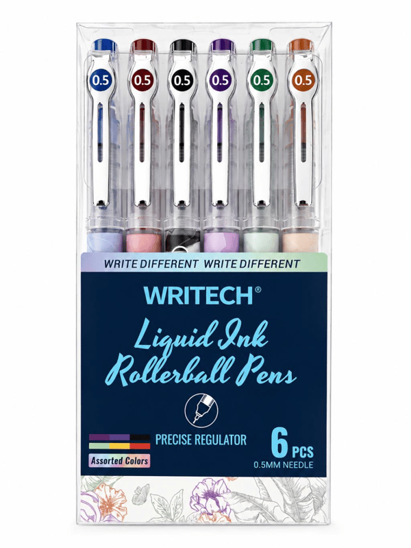 Writech W-501 Liquid Roller 0,5 mm 6 Renk Jel Kalem Seti