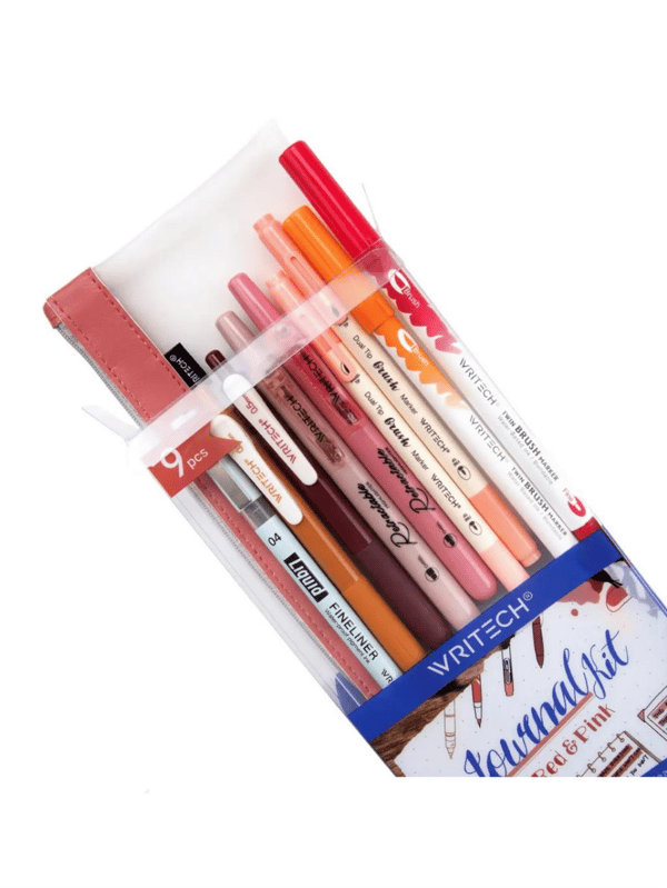 Writech W-WJ-RP Dusk Kırmızı-Pembe Kalem Seti 9’lu Kutulu Set
