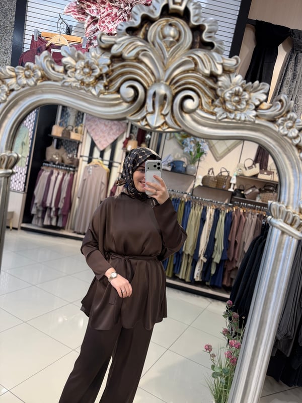 MİORİ CLARE TAKIM KAHVERENGİ