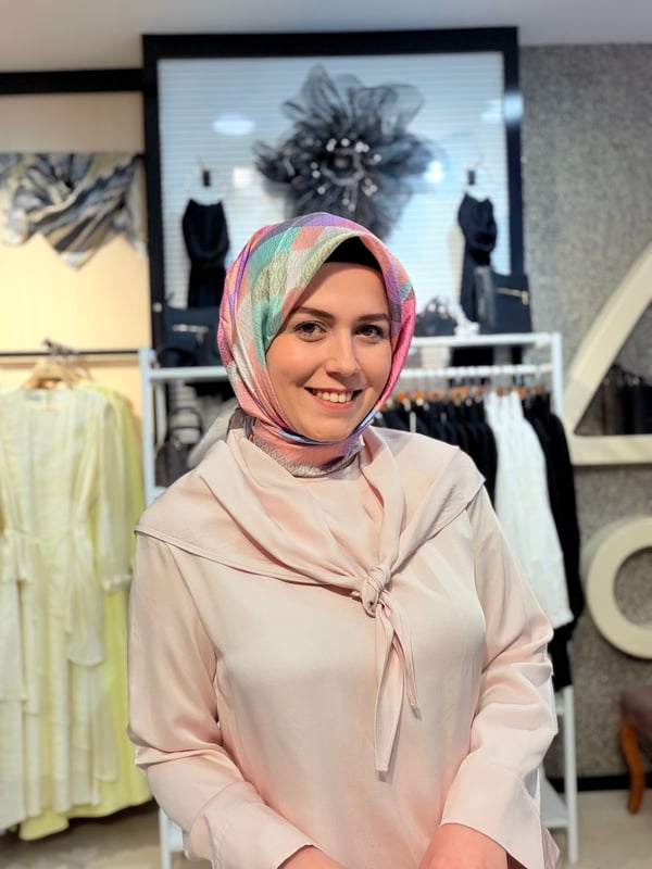 TERZİ DÜKKANI AVEN ASETAT FULARLI TAKIM