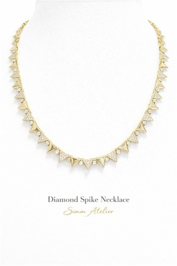 Diamondspike Kolye | Şık El Yapımı Bijuteri Kadın Kolyesi