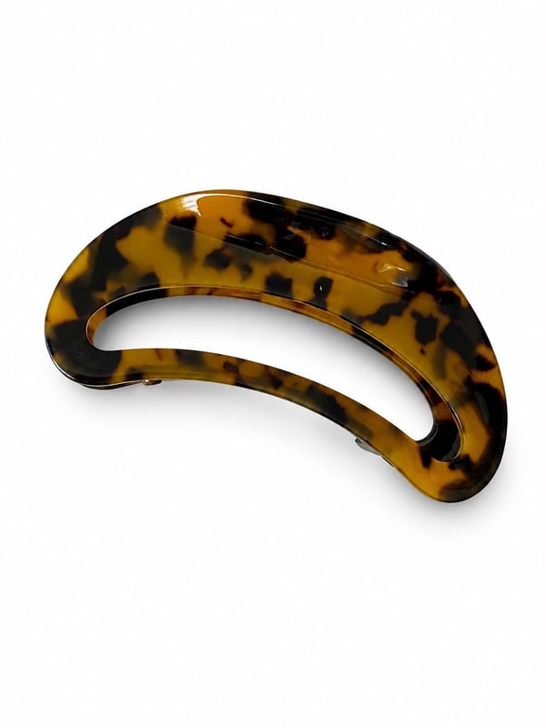 Les Petites Mains Leopar Desenli Asetat Saç Tokası – Mandal Toka