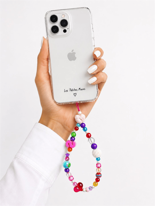 Name Pop S Telefon Askısı, Boncuklu Telefon Charmı ve Çanta Aksesuarı