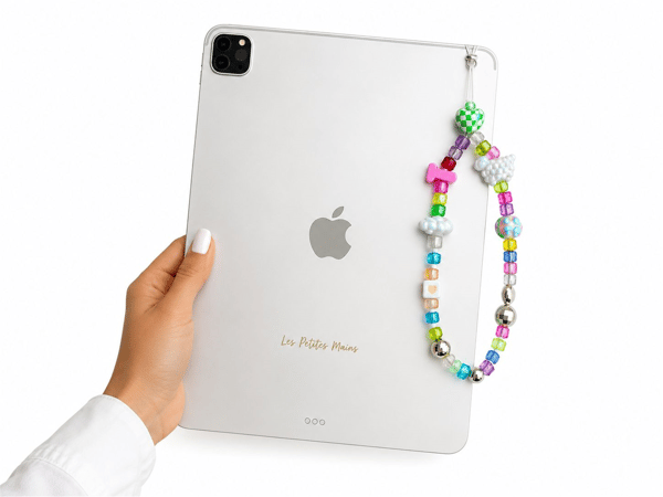 Name Pop T Telefon Askısı, Boncuklu Telefon Charmı ve Çanta Aksesuarı