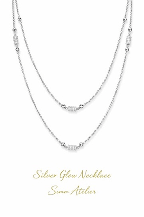 Silverglow İnce Zincir Kolye | Şık El Yapımı Bijuteri Kadın Kolyesi