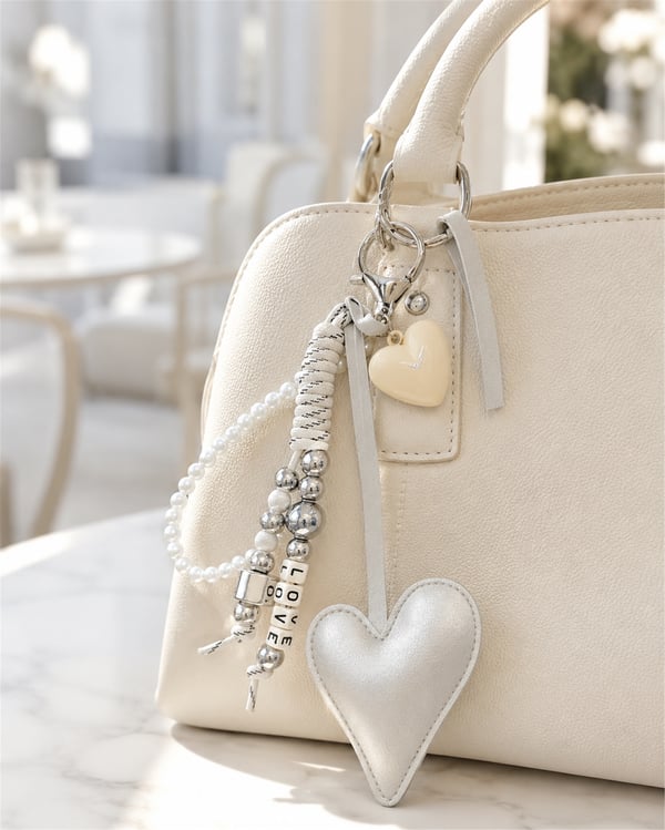 Temu Gri Kal Love Charm | Telefon ve Çanta Süsü, Sevimli Anahtarlık Aksesuarı