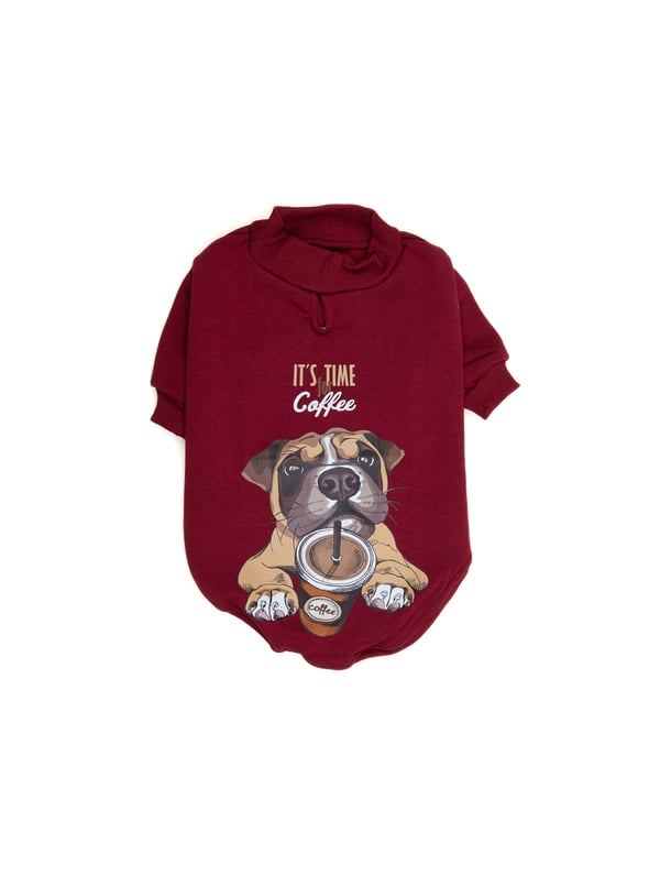 Coffee Dog Basıc Kazak Bordo