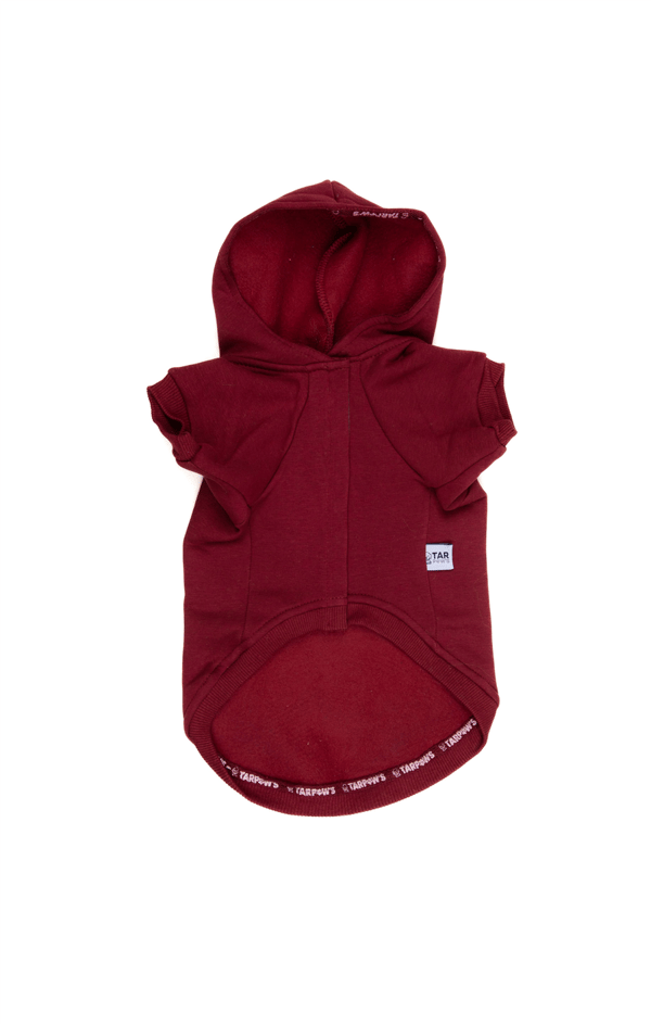 Coffee Dog Kapüşonlu Sweatshirt Bordo