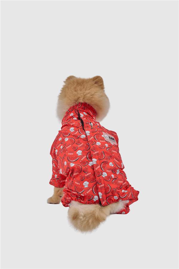 Fresh Paws 4 Ayaklı Yağmurluk Kırmızı