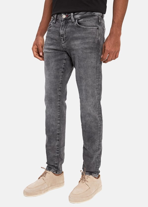 Gabbia Açık Gri Slim Fit Kot Pantolon
