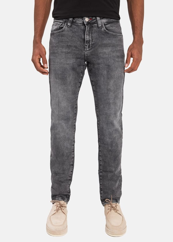 Gabbia Açık Gri Slim Fit Kot Pantolon