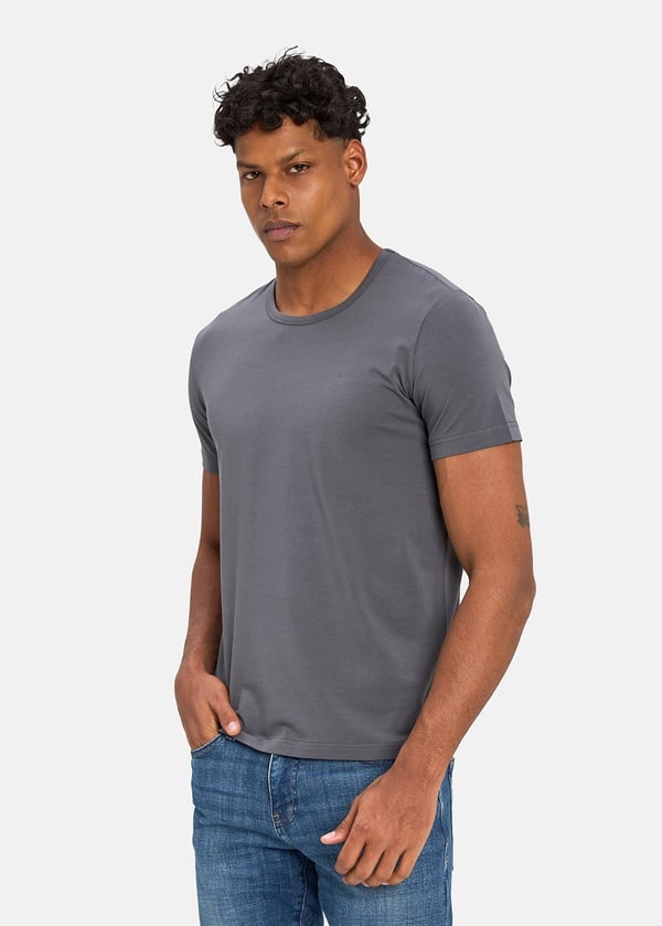 Gabbia Antrasit Standart Fit Basic T-Shirt