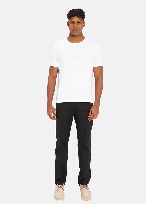 Gabbia Beyaz Regular Fit Baskılı T-Shirt