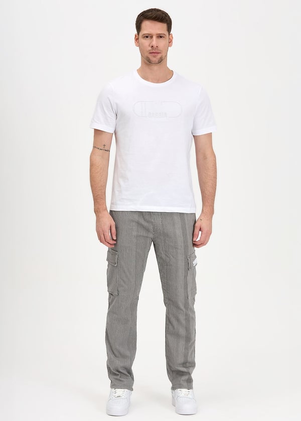 Gabbia Çizgili Regular Fit Kargo Pantolon