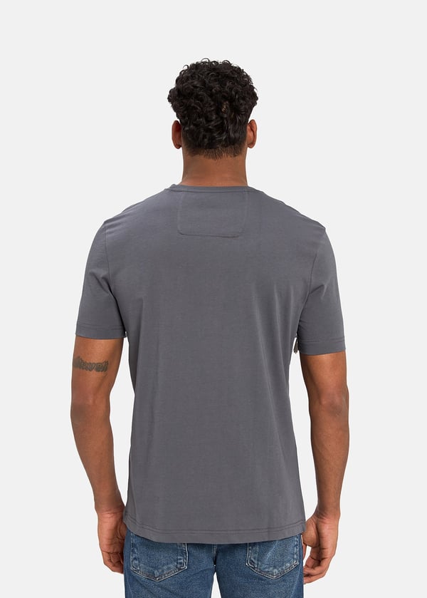 Gabbia Gri Classic Fit Baskılı T-Shirt