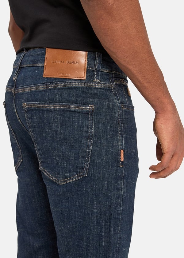Gabbia Koyu Mavi Slim Fit Kot Pantolon