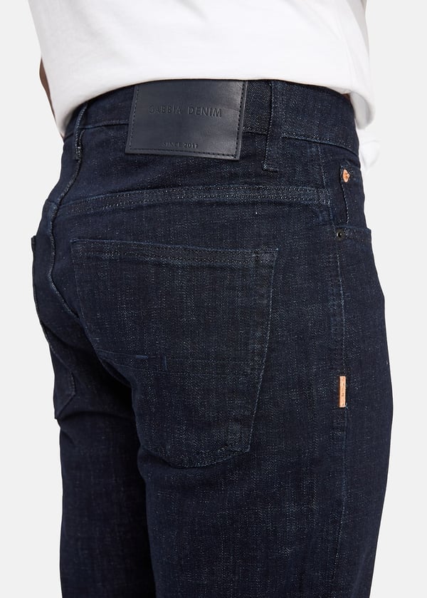 Gabbia Lacivert Slim Fit Kot Pantolon
