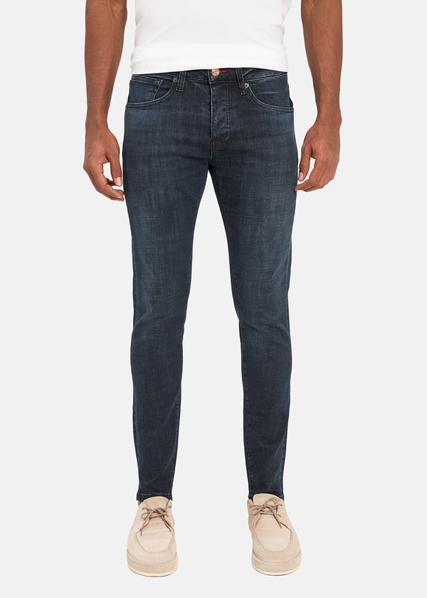 Gabbia Lacivert Super Slim Fit Kot Pantolon