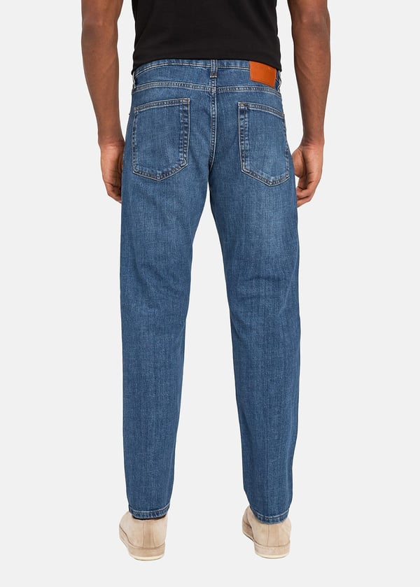 Gabbia Mavi Slim Fit Kot Pantolon
