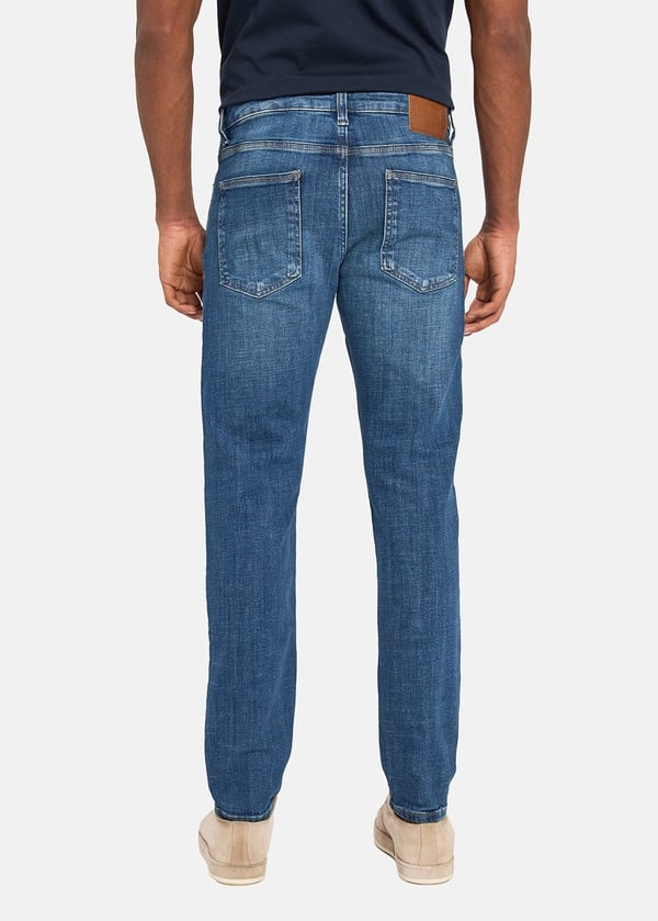 Gabbia Mavi Slim Fit Kot Pantolon