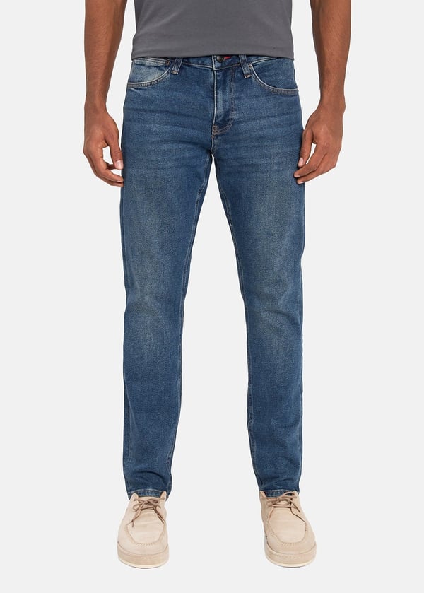 Gabbia Mavi Slim Fit Kot Pantolon