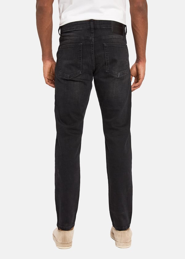 Gabbia Siyah Slim Fit Kot Pantolon