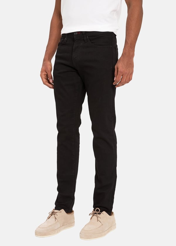 Gabbia Siyah Slim Fit Kot Pantolon